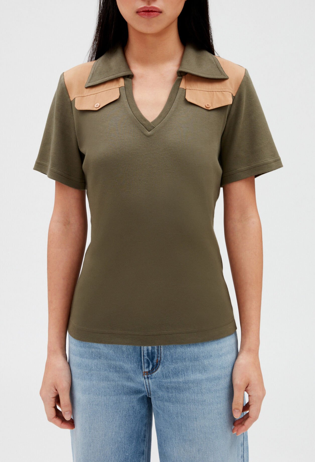 T-shirt polo manches courtes