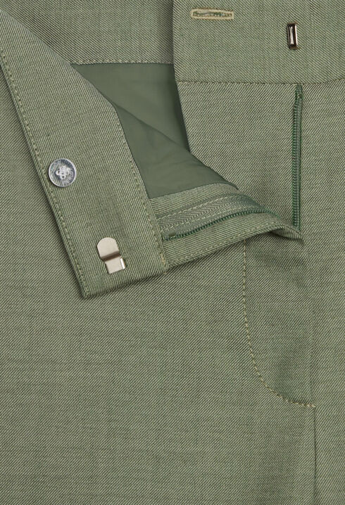 Pantalon tailleur kaki