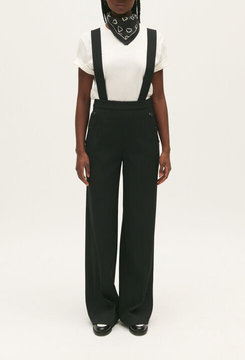 Pantalon bretelles noir