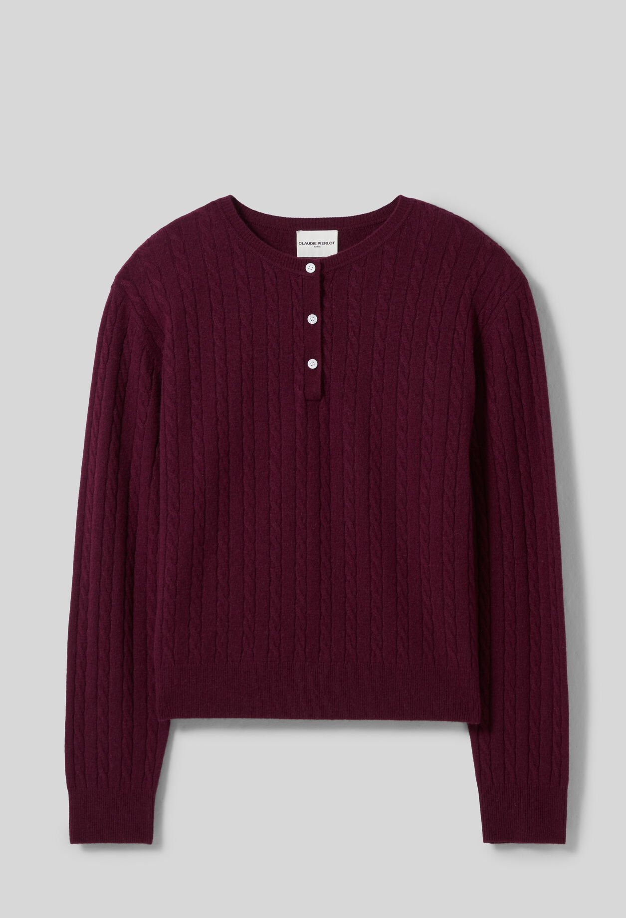Pull maille col tunisien