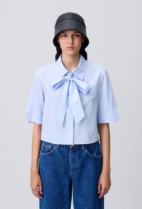Chemise courte carreaux