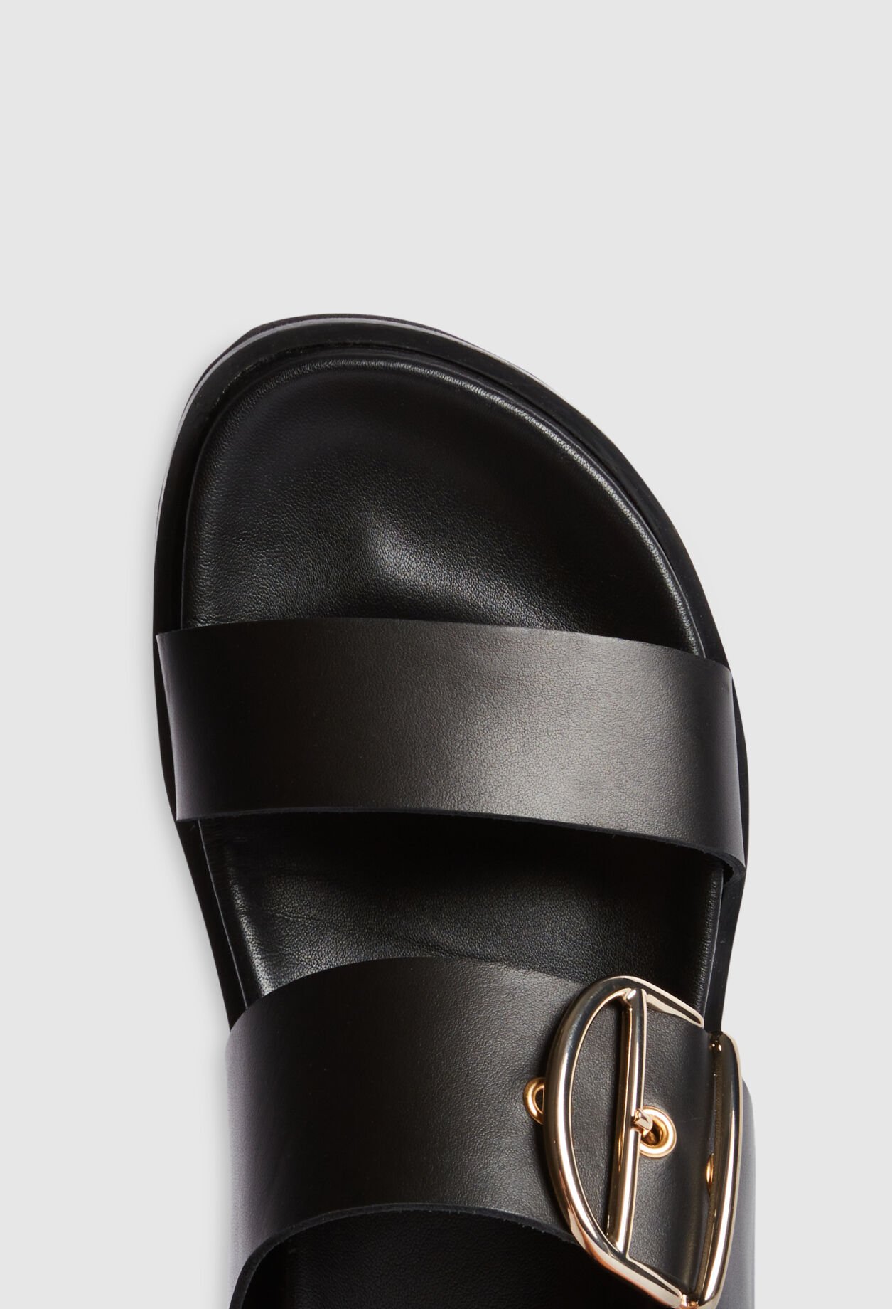 Sandales cuir noir