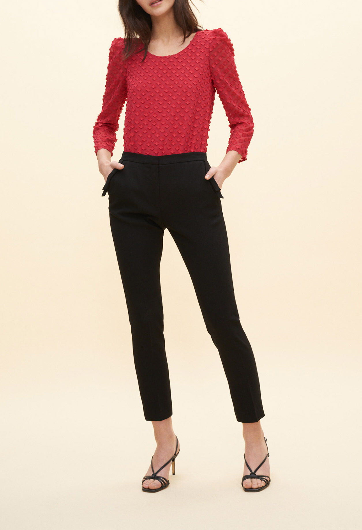 Flared top