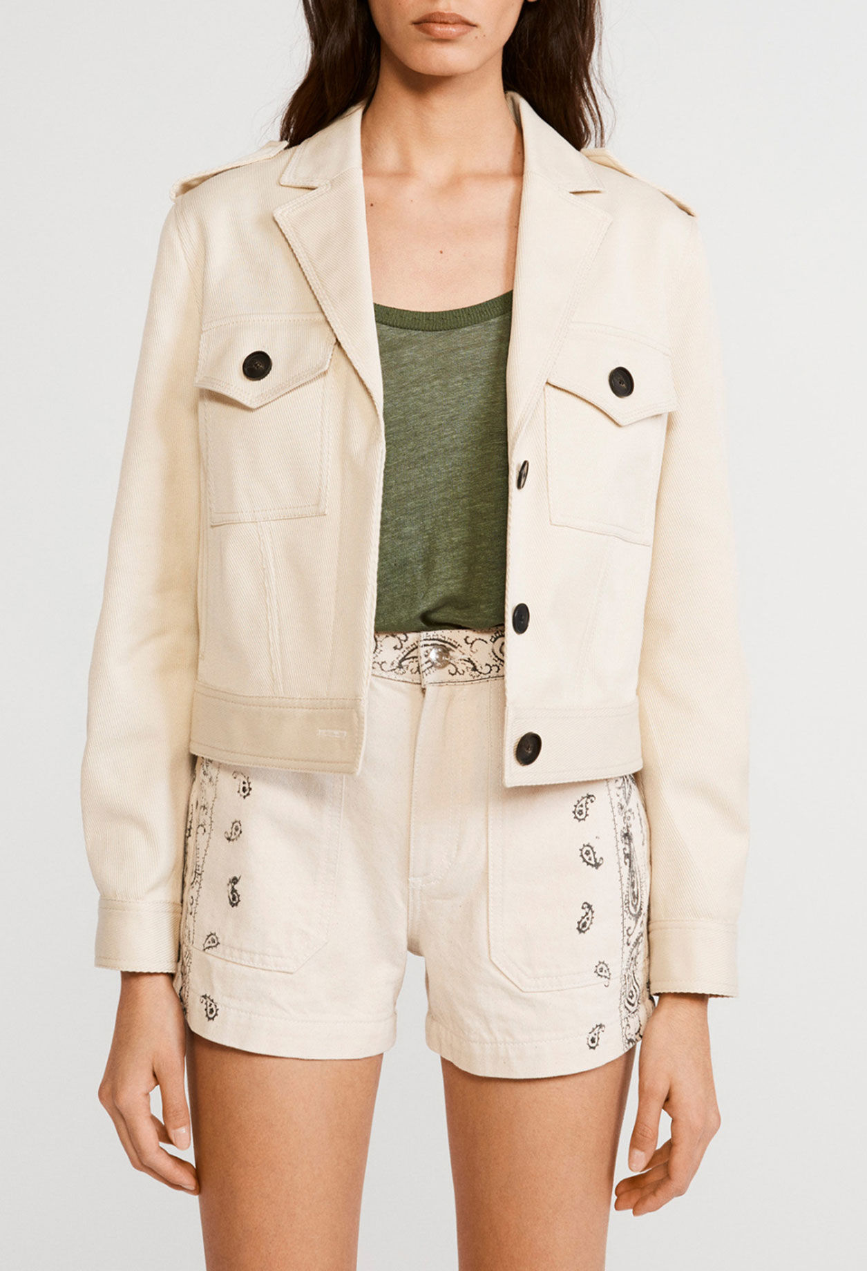 Veste style blouson en coton biologique