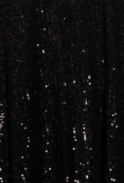 Black midi skirt with sequins