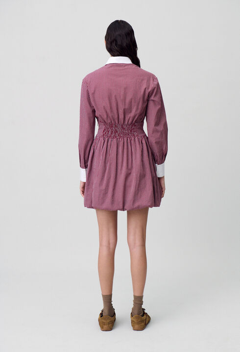 Robe courte carreaux
