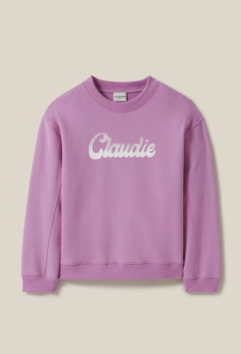 Oversized Claudie Print Sweatshirt