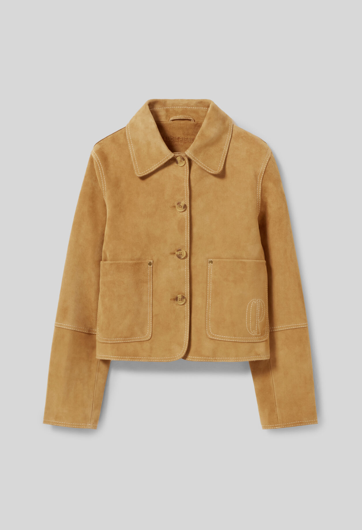 Veste en cuir suède