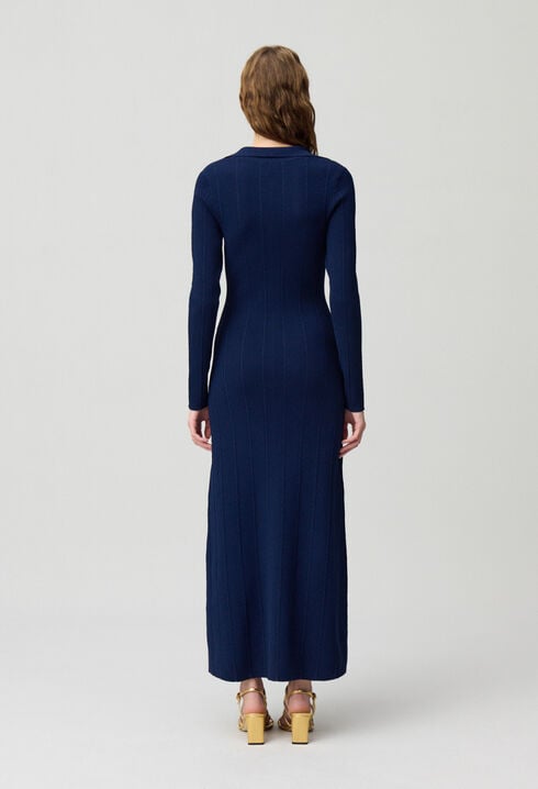 Robe mi-longue en maille