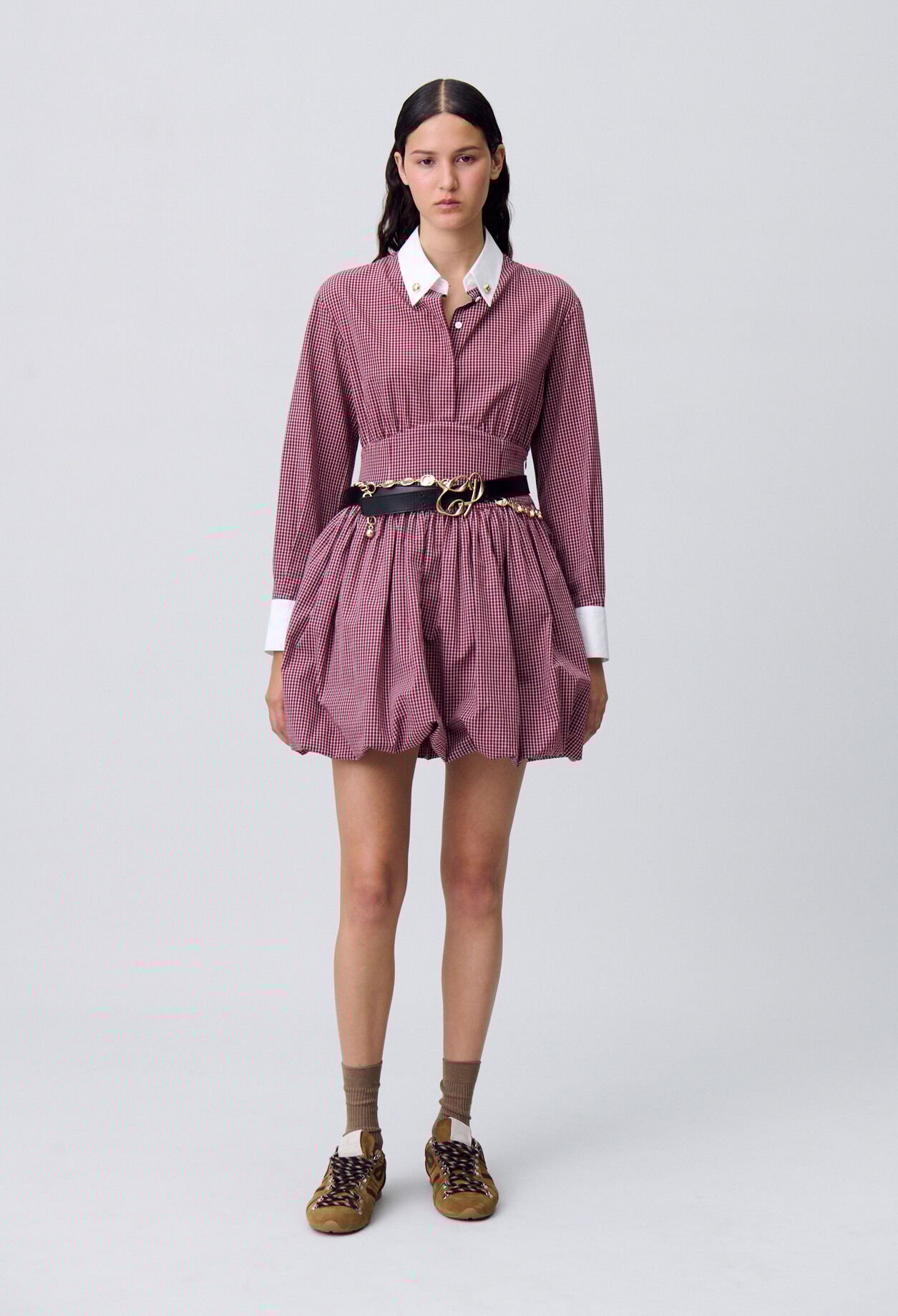Robe courte carreaux