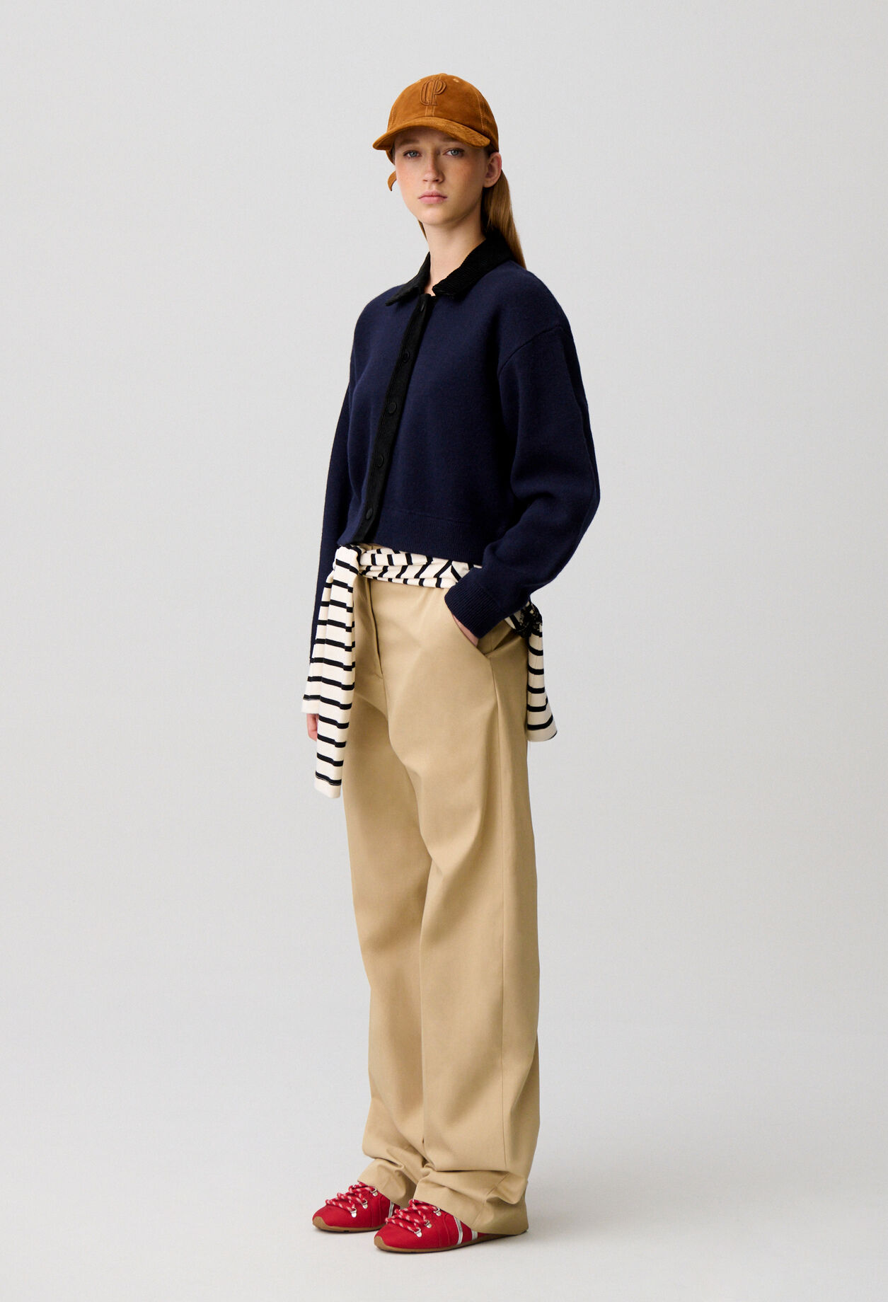 Cardigan velours c&ocirc;tel&eacute;