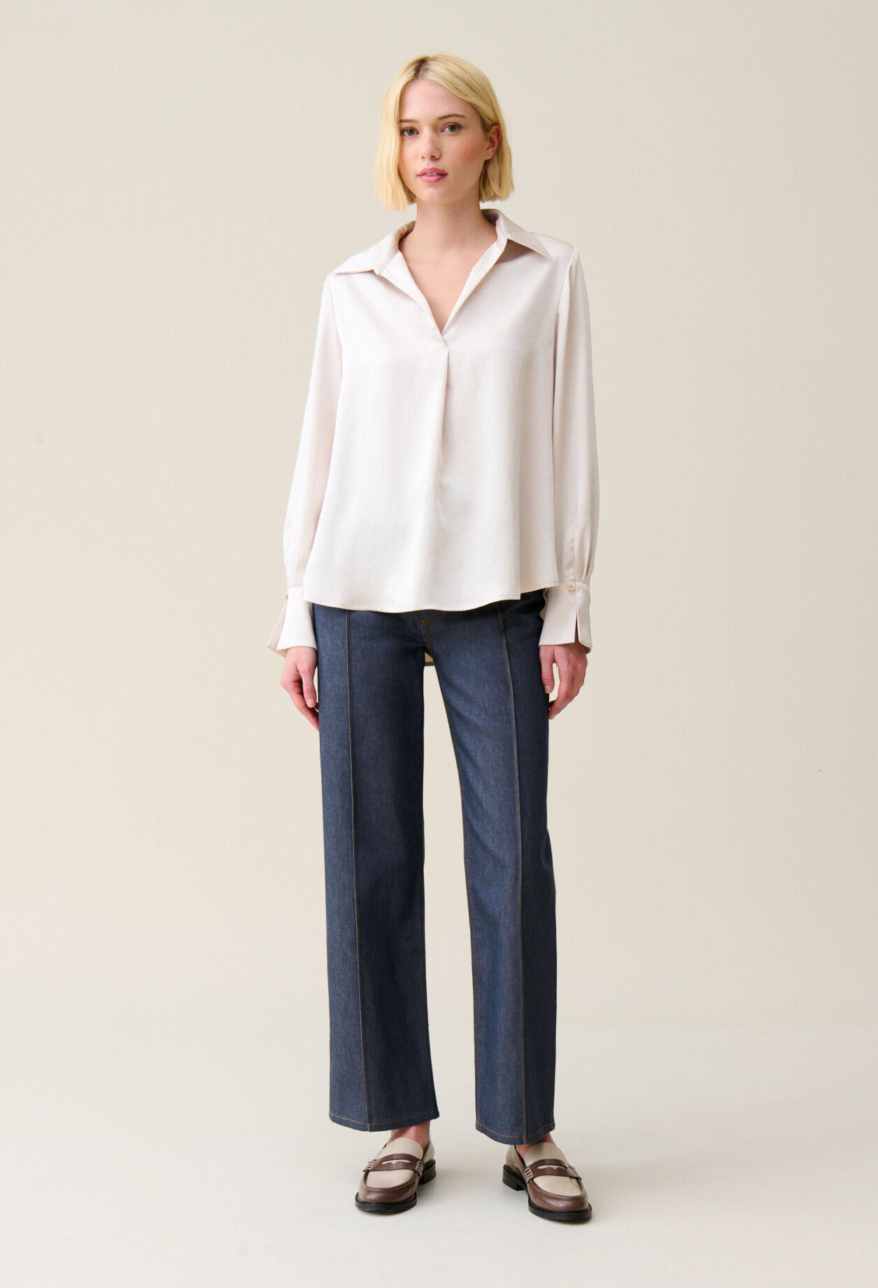 Floaty pleated blouse