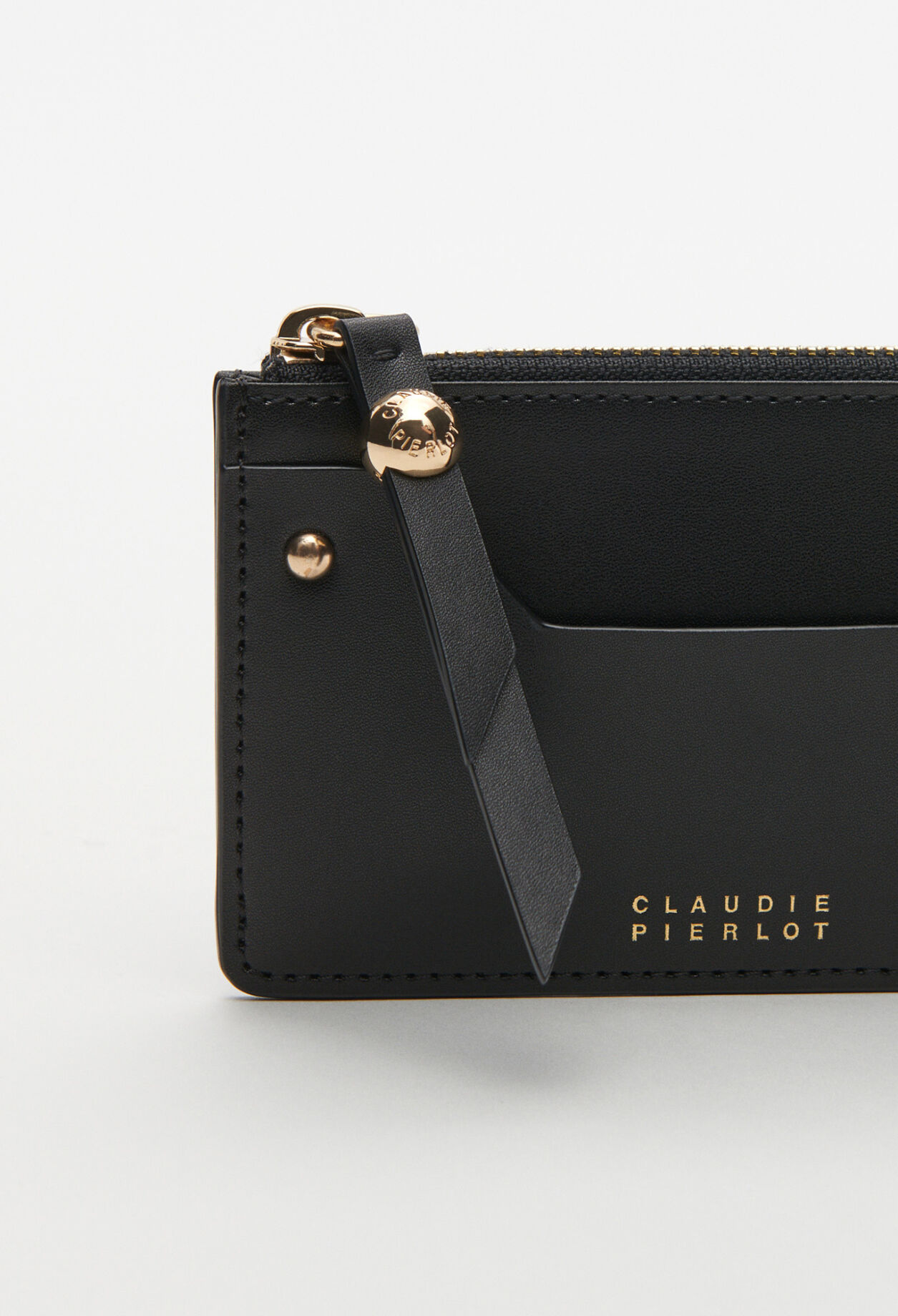 Eco-friendly leather zipped card holder