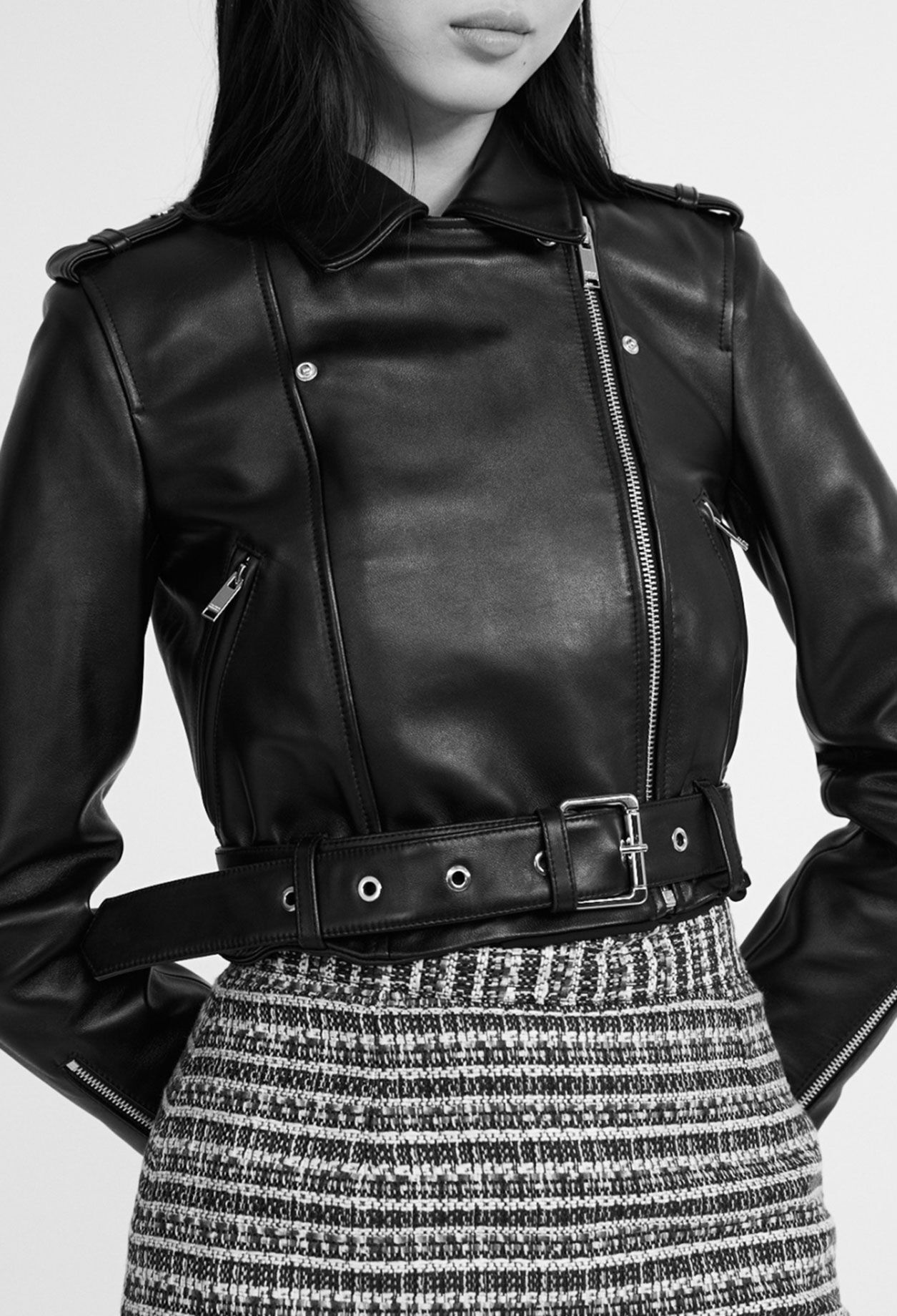 Blouson en cuir responsable