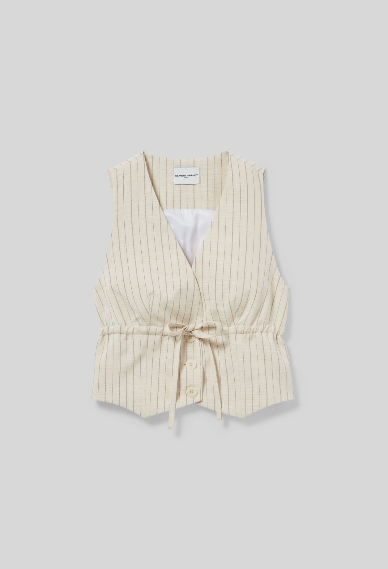 Striped blazer top