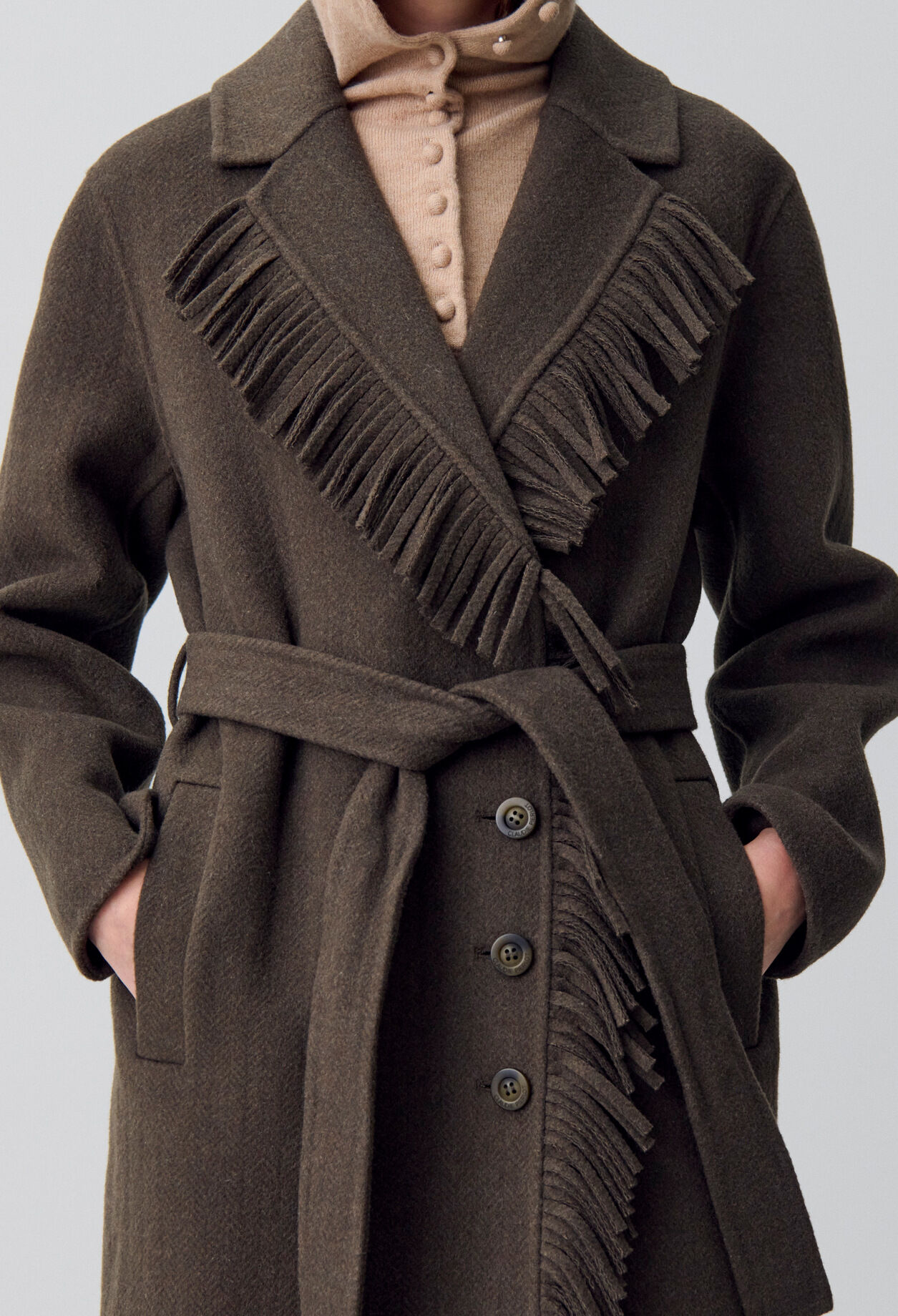 Fringed Long Coat