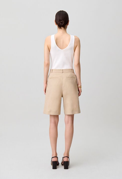 Linen Bermuda shorts