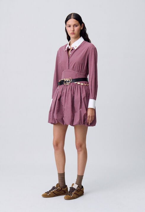 Robe courte carreaux