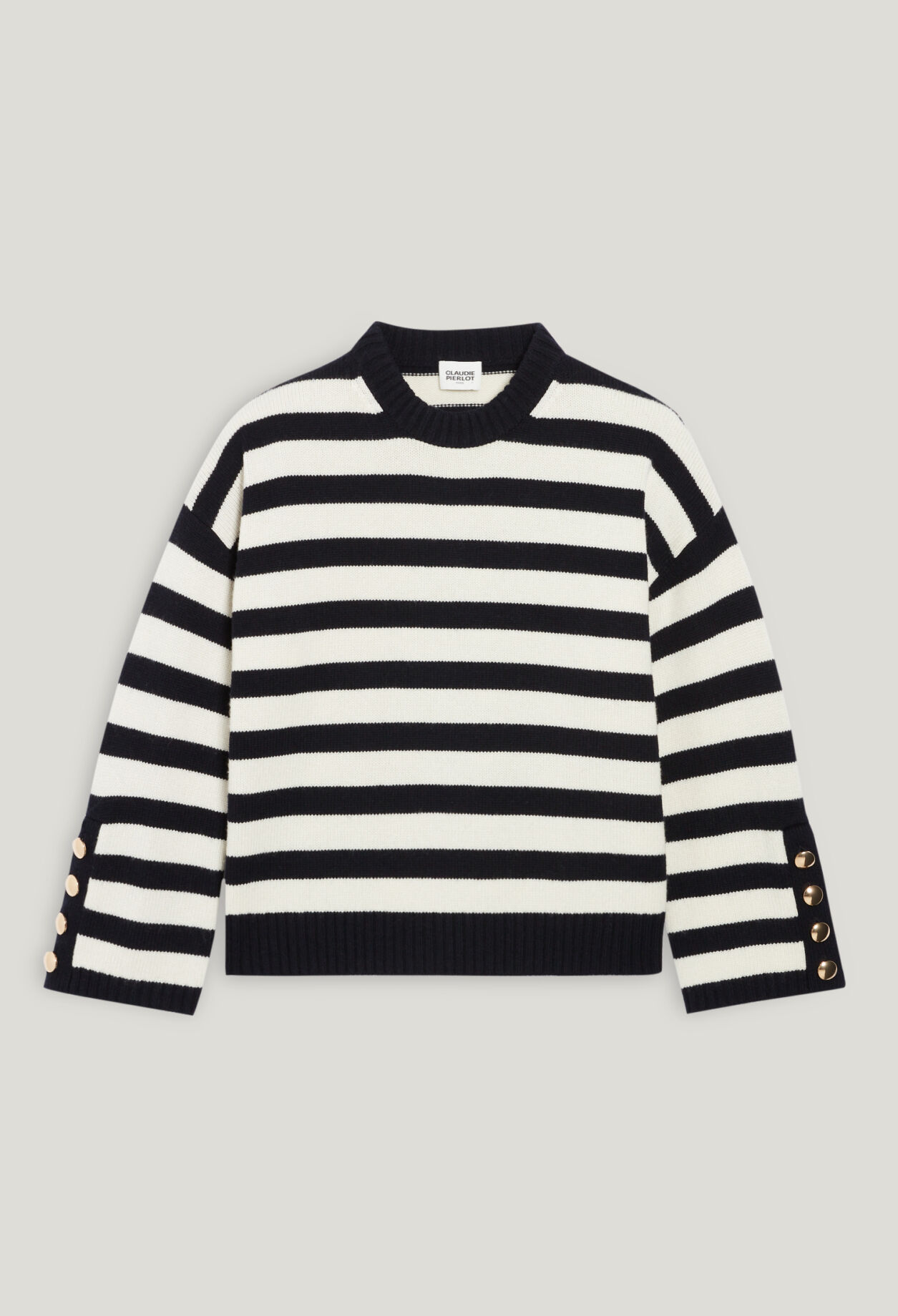 Pull ample rayures bicolores