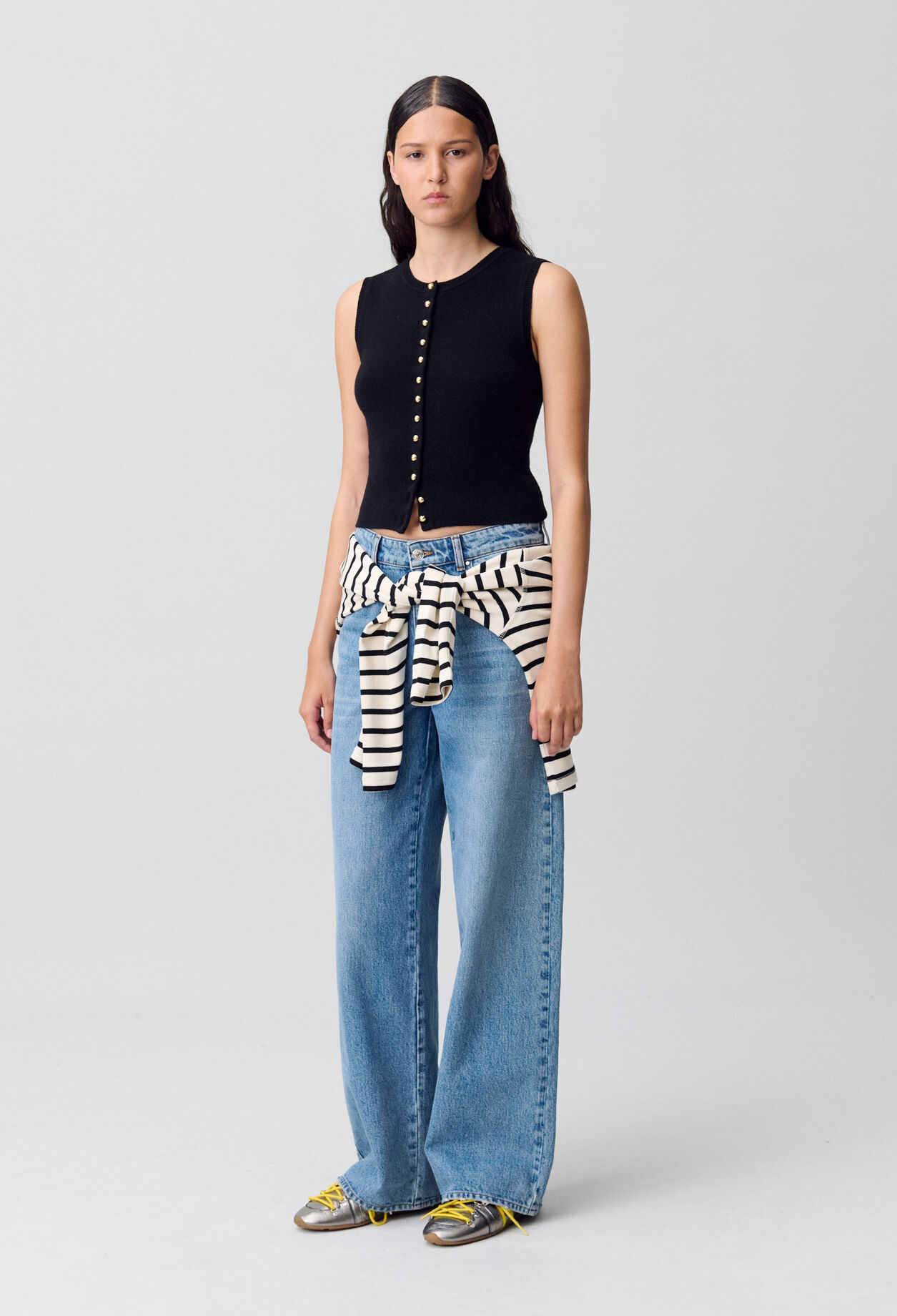 Button-Up Knitted Top