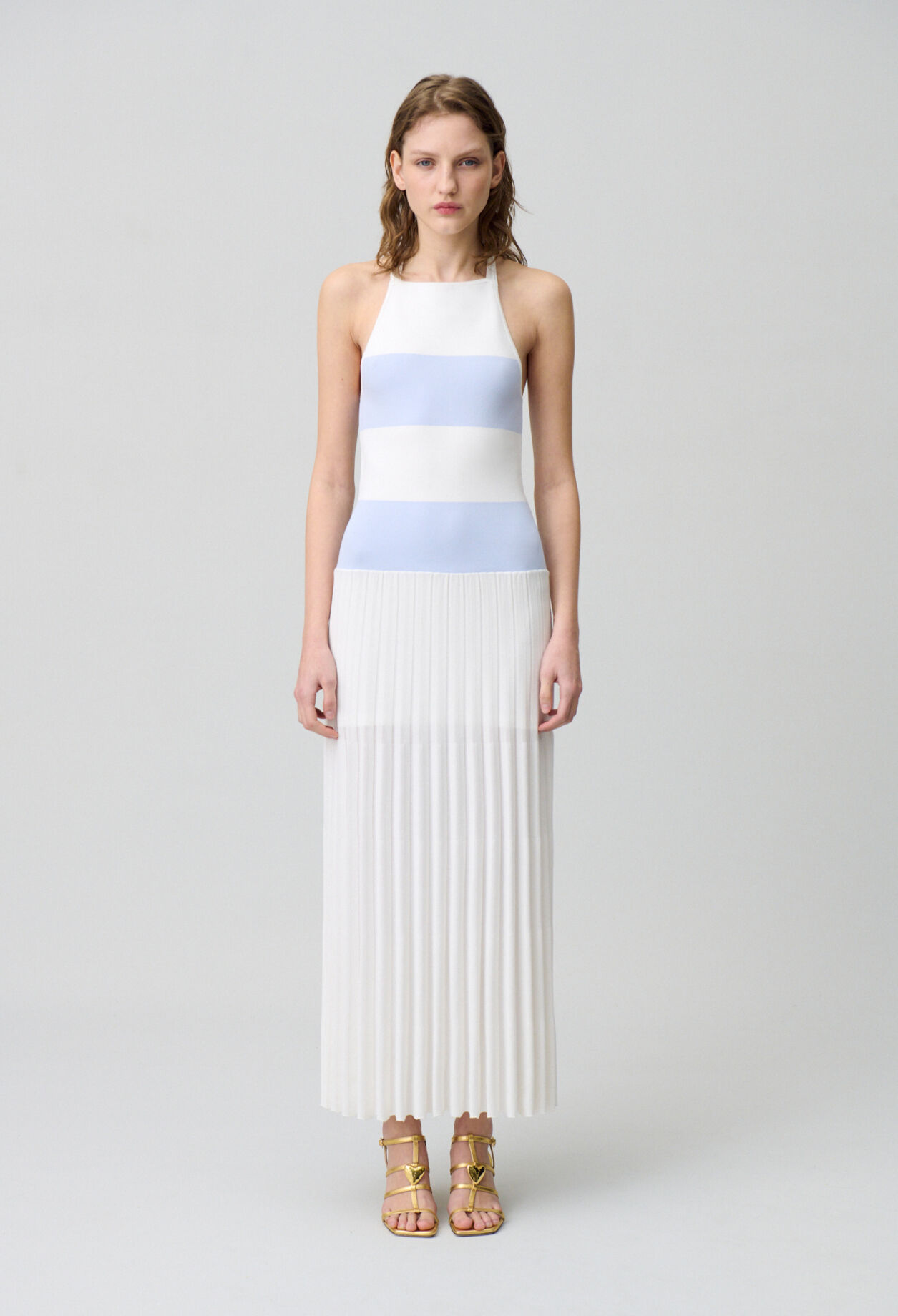 Robe longue en maille