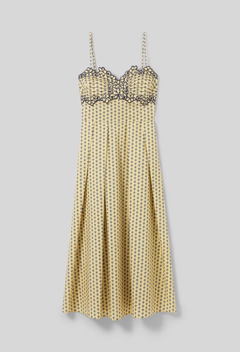 Robe longue décolletée