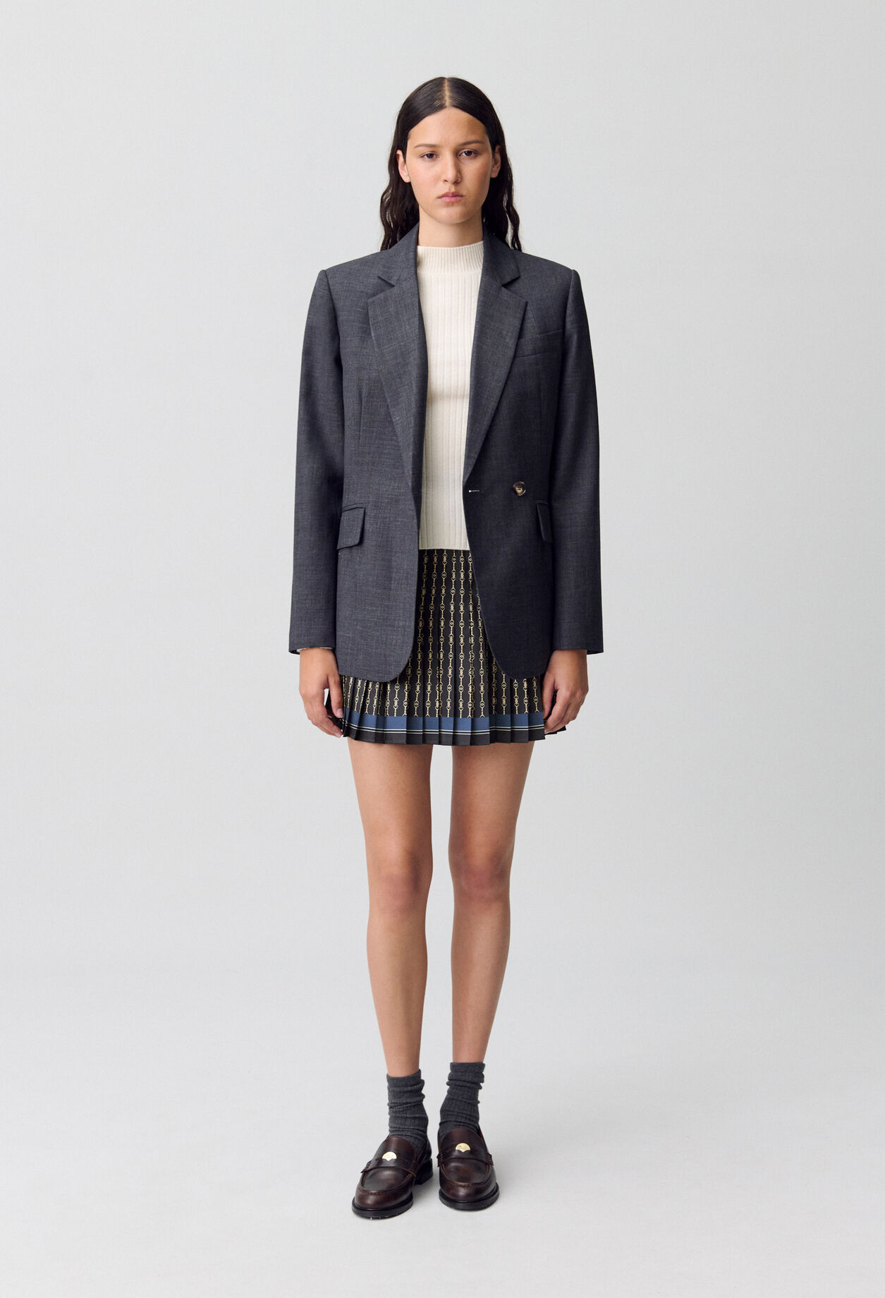 Pleated Mini Skirt