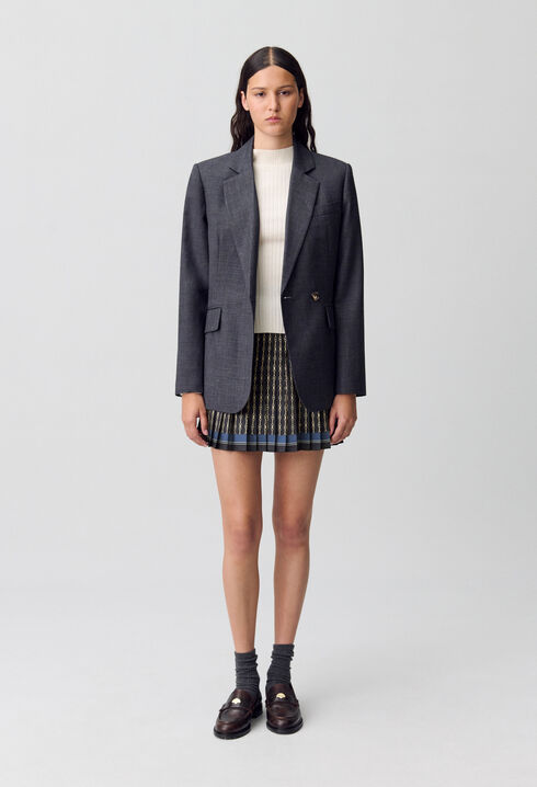 Pleated Mini Skirt
