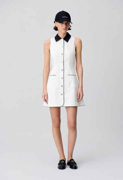 Robe courte sans manches