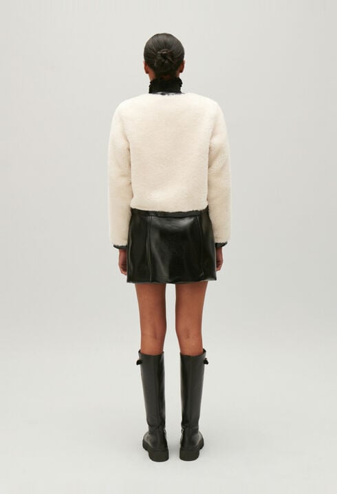 Veste ample fausse fourrure