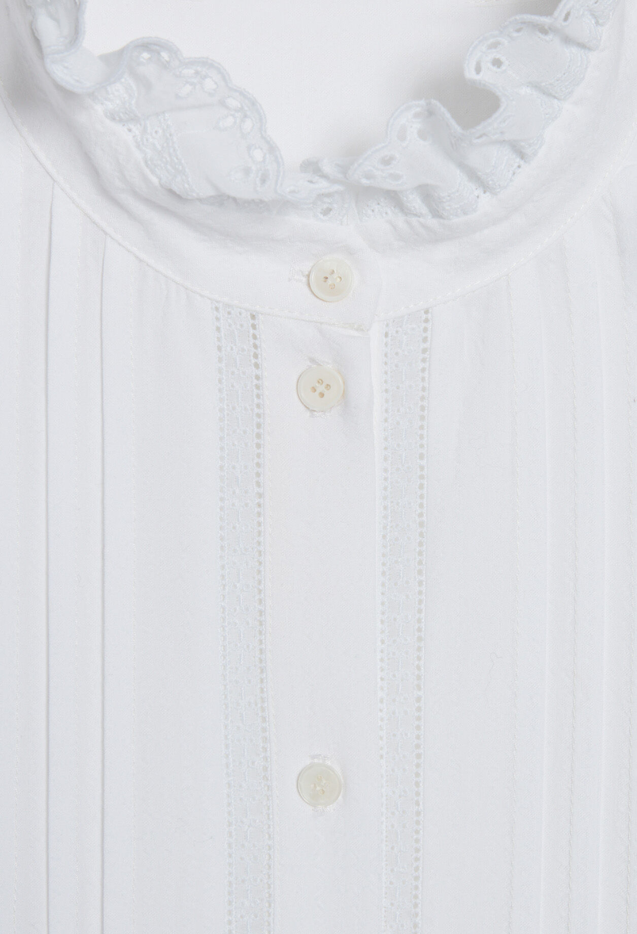 Chemisier blanc en coton