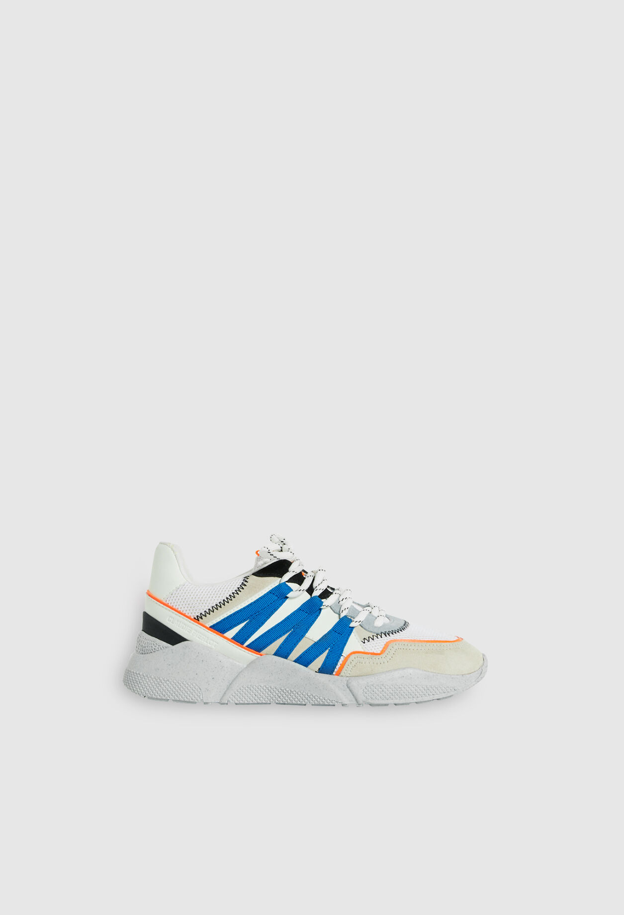 Sneakers graphiques en cuir