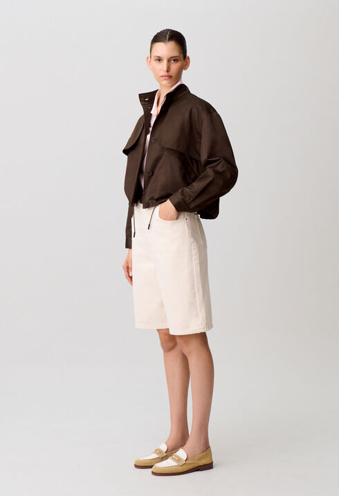 Blouson satin&eacute;