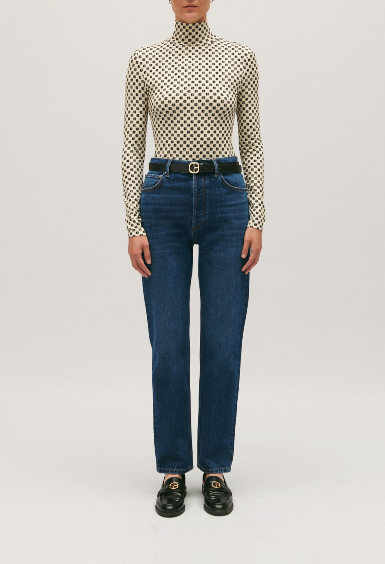 Pull imprimé monogramme CP