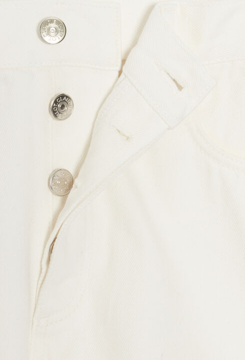 Short jean écru