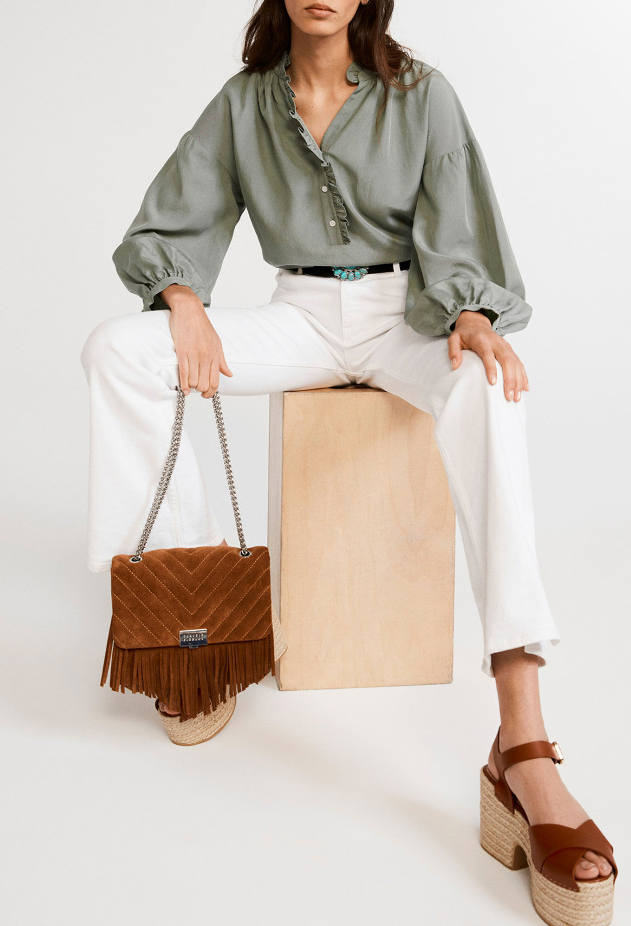 Flared blouse