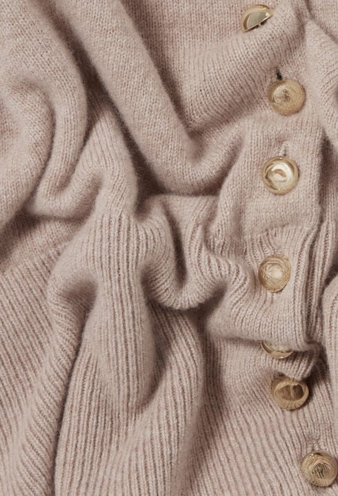 Top maille boutonné
