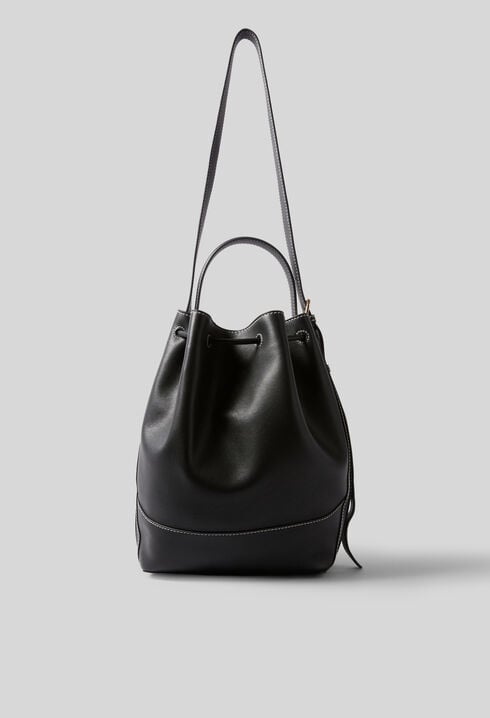 Large Leather Bucket Bag