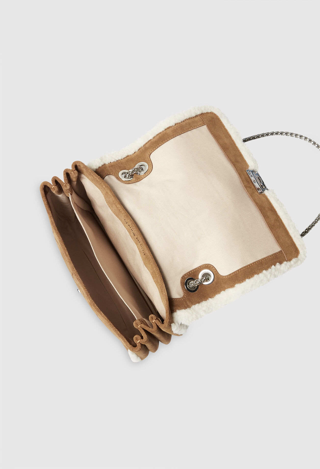 Sac Angelo caramel peau lainée