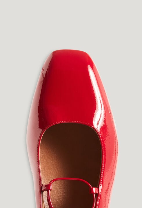 Ballerine cuir vernis