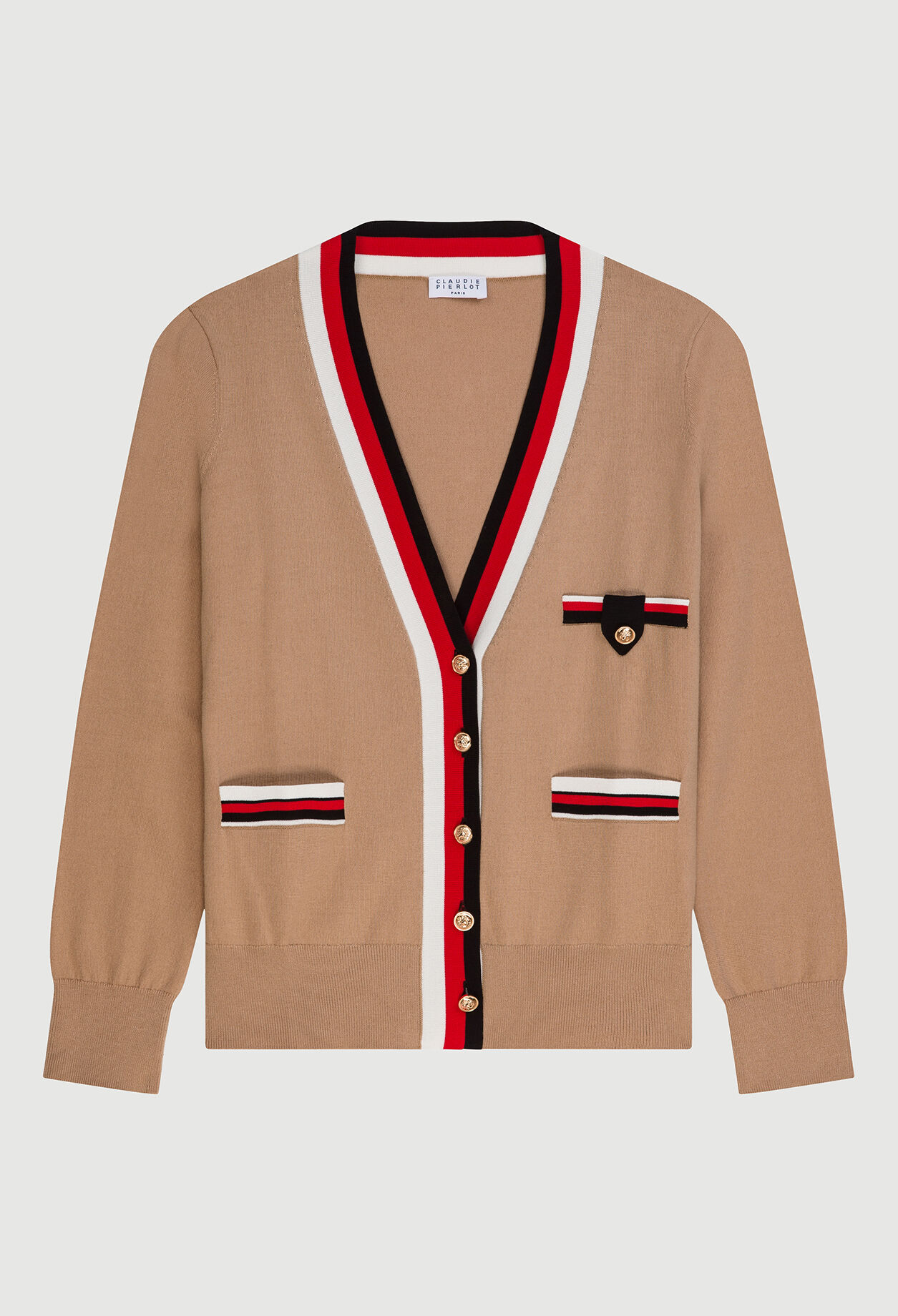 Cardigan à bandes sporty