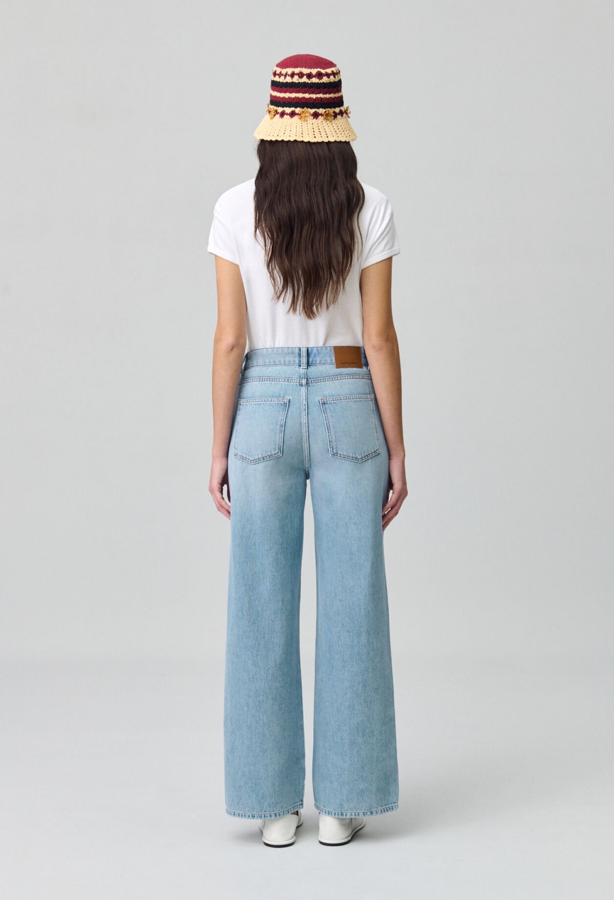 Straight Leg Denim Jeans