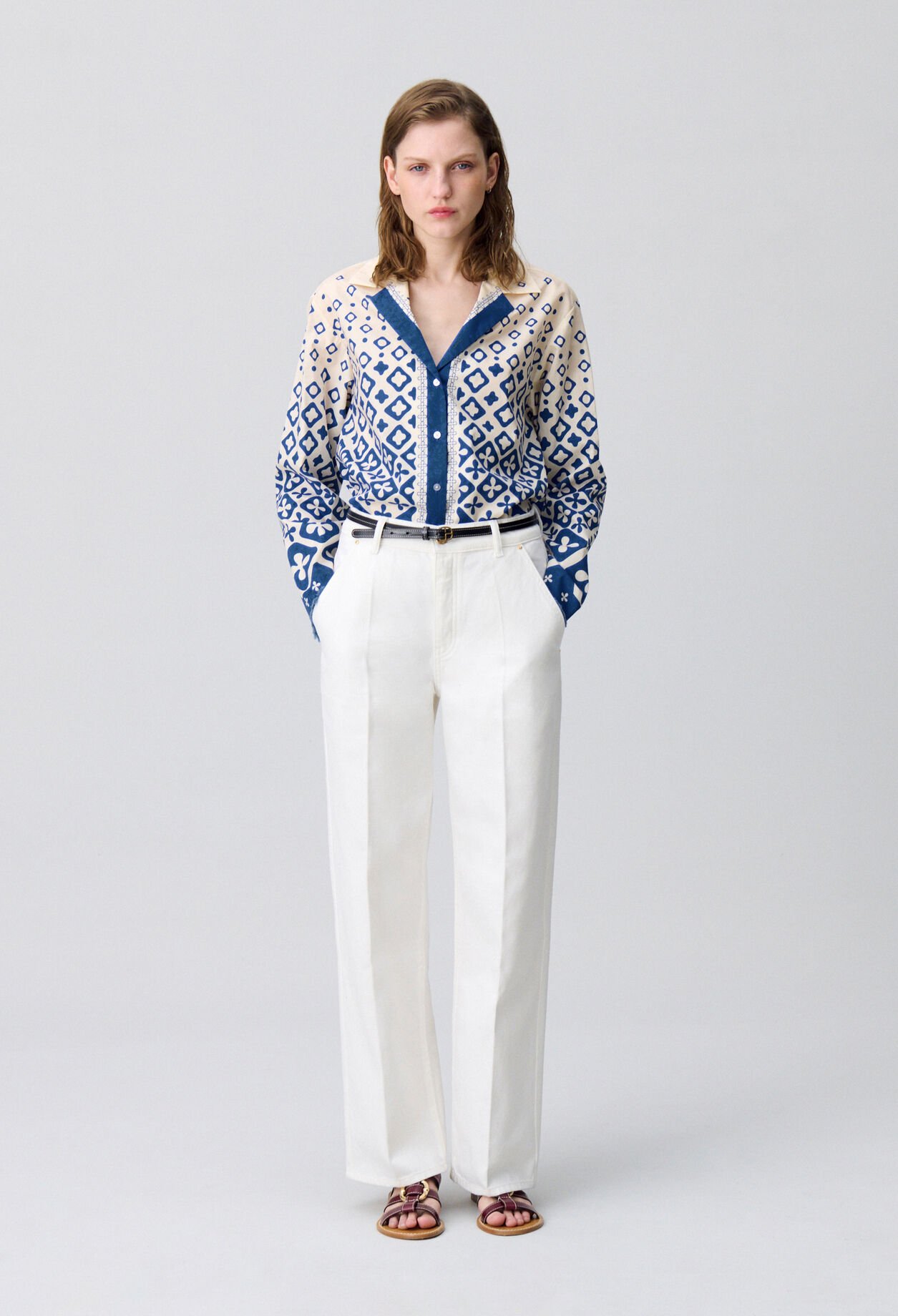 Chemise fluide imprimée