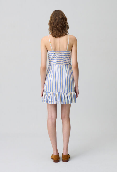 Robe courte volantée