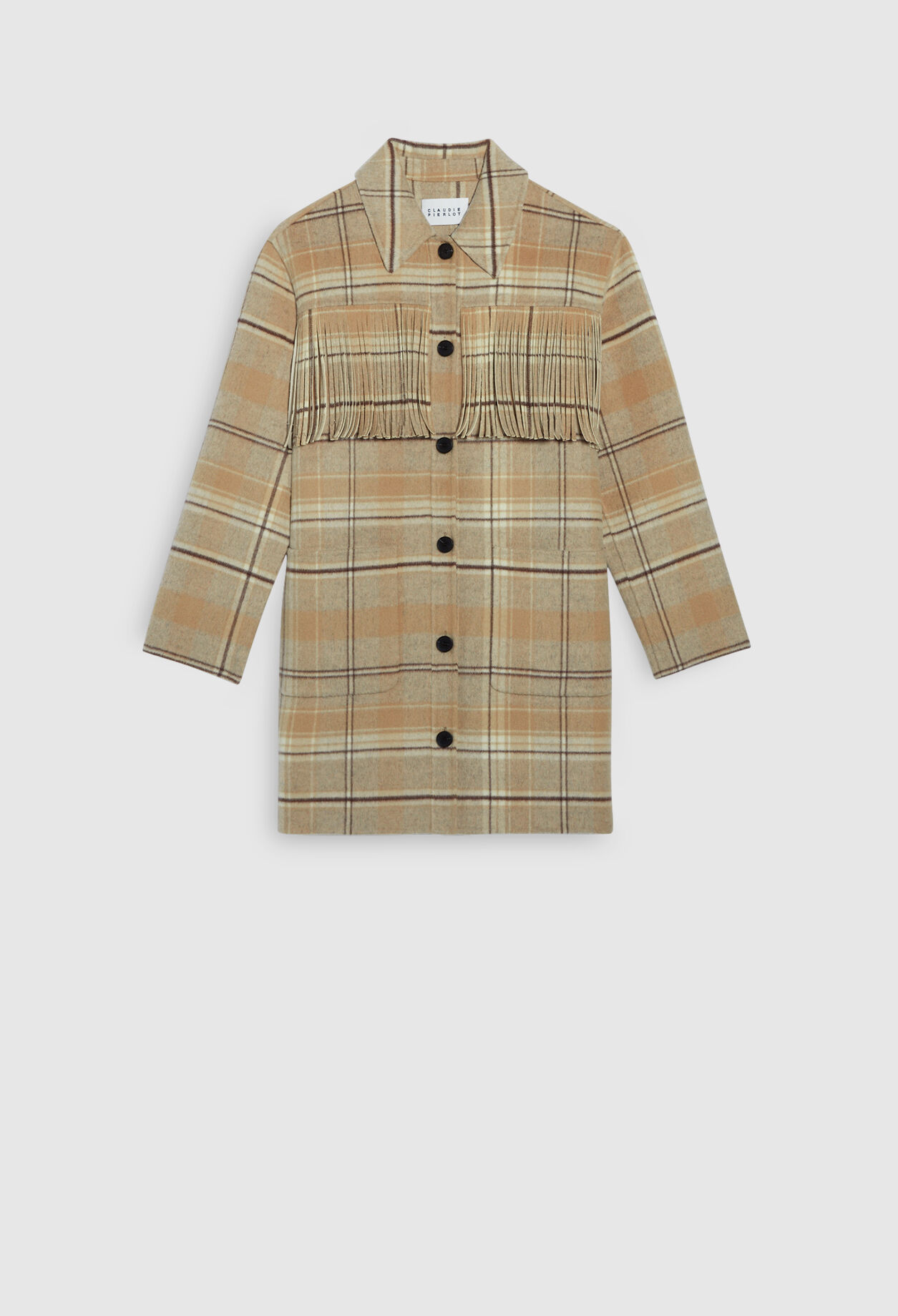 Veste à carreaux oversize