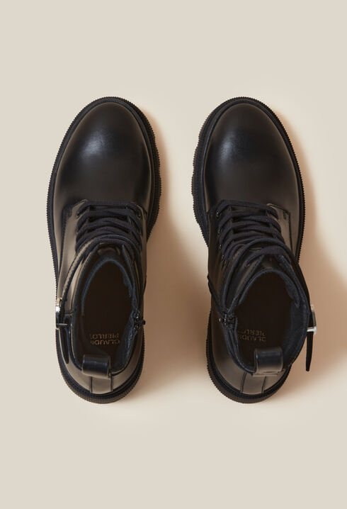 Bottines rangers cuir