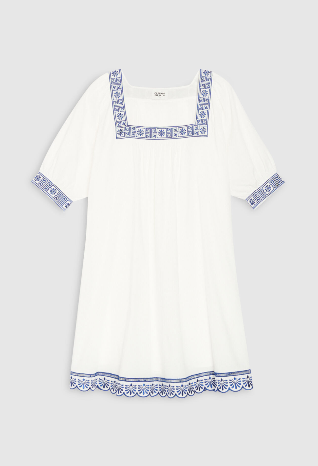 Robe courte écrue