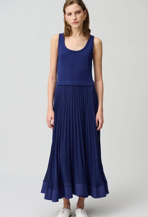 Robe longue trompe l'œil