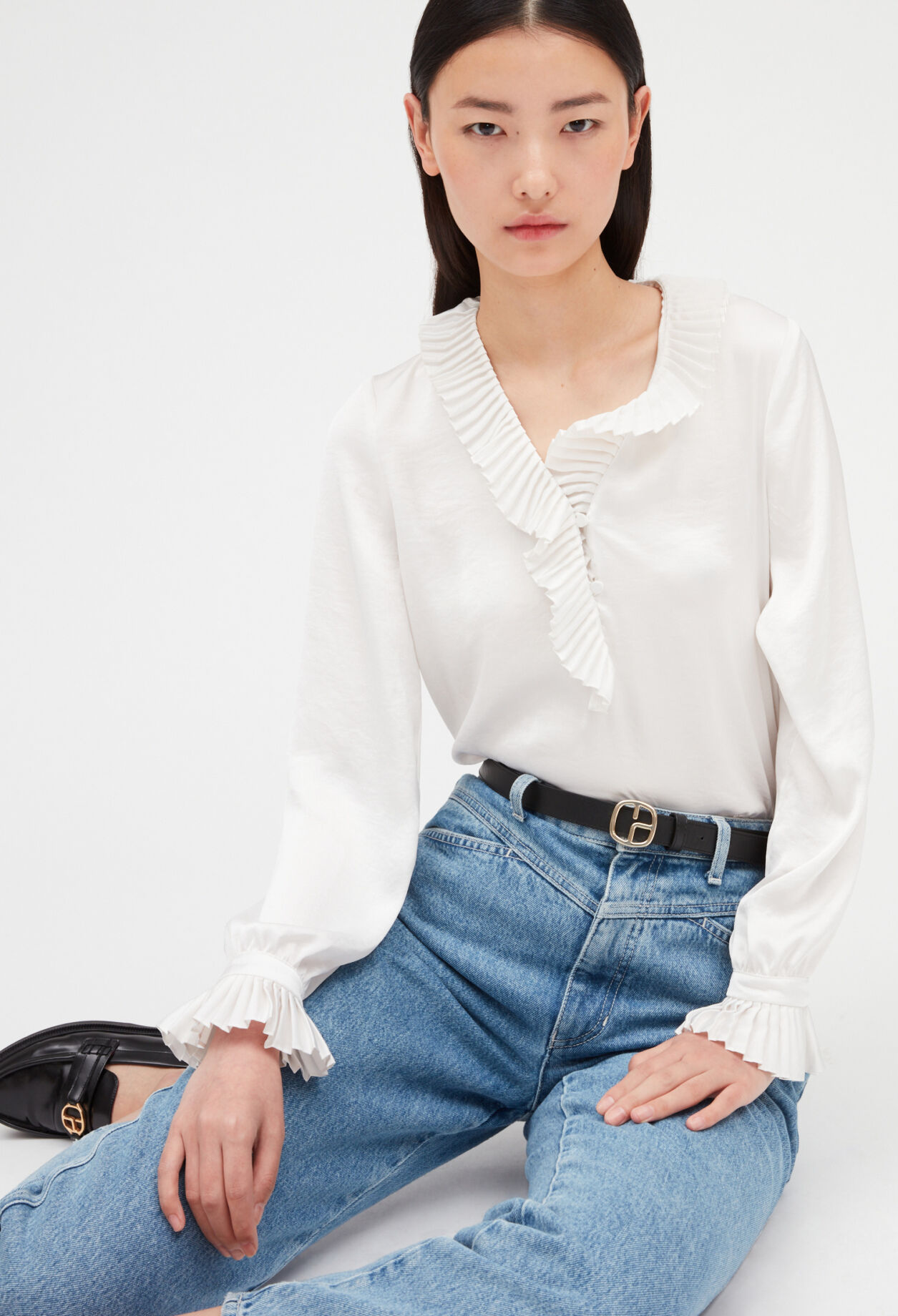 Ruffled blouse