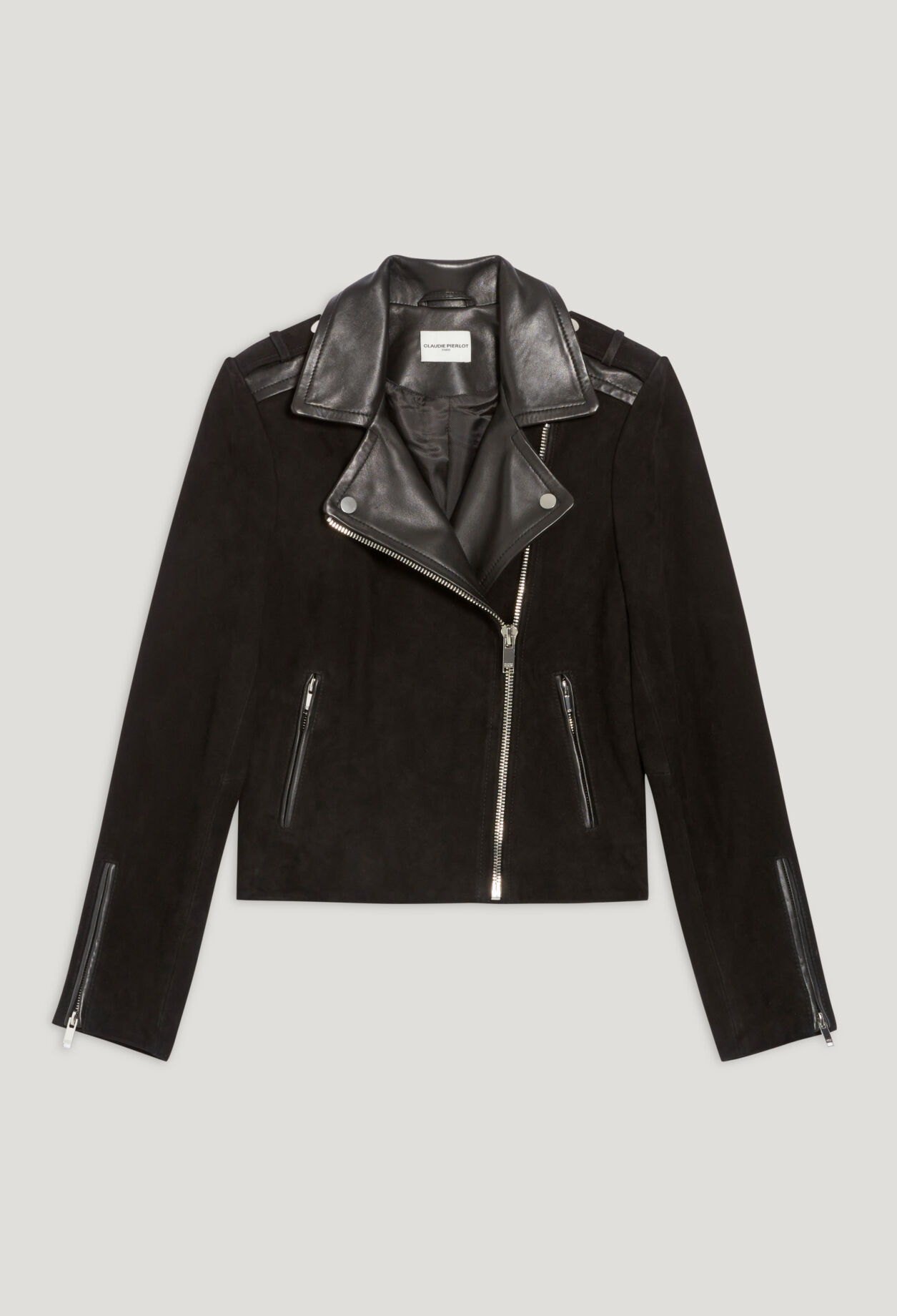 Black leather jacket